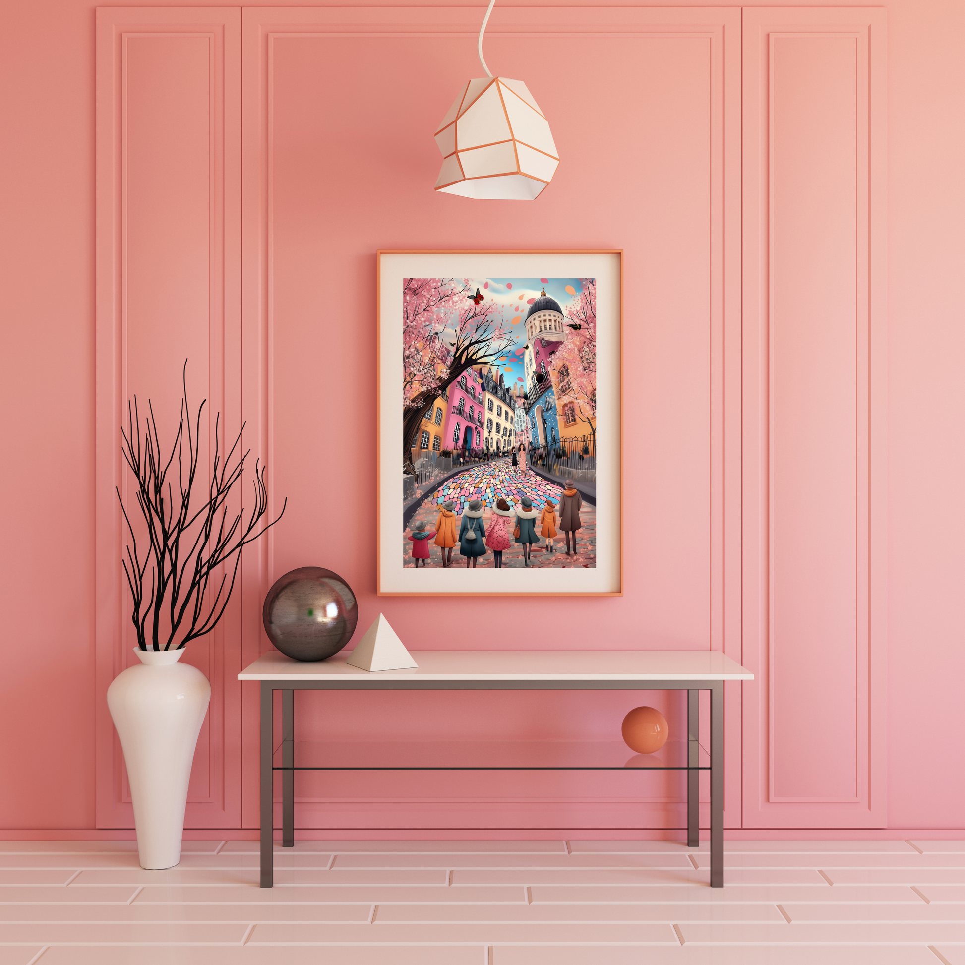 Whimsy of the Cobbled Lane Museum Quality Print Wall Art Poster