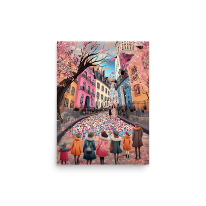 Whimsy of the Cobbled Lane Museum Quality Print Wall Art Poster