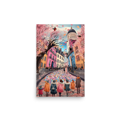 Whimsy of the Cobbled Lane Museum Quality Print Wall Art Poster