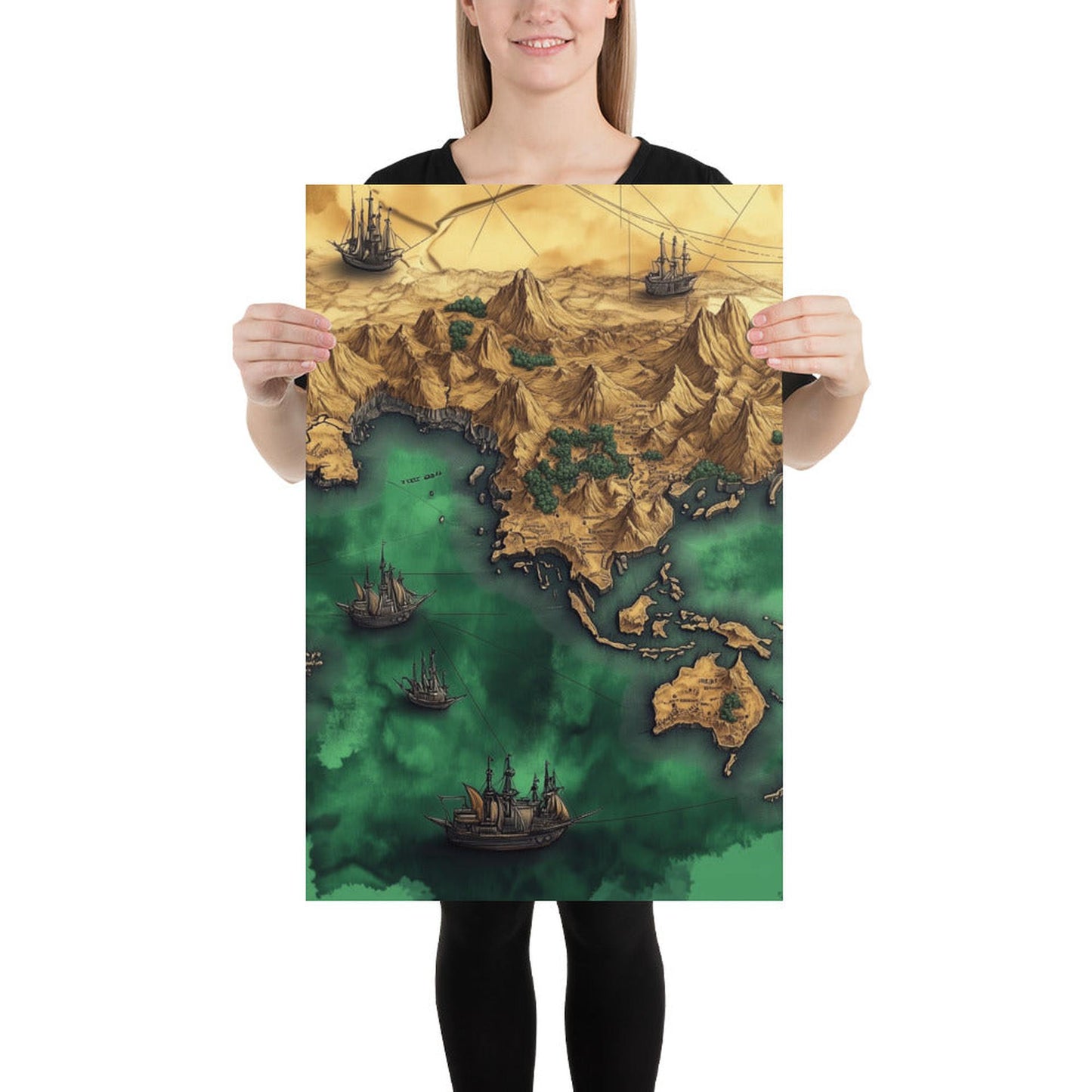 Aesthetic World Map Poster