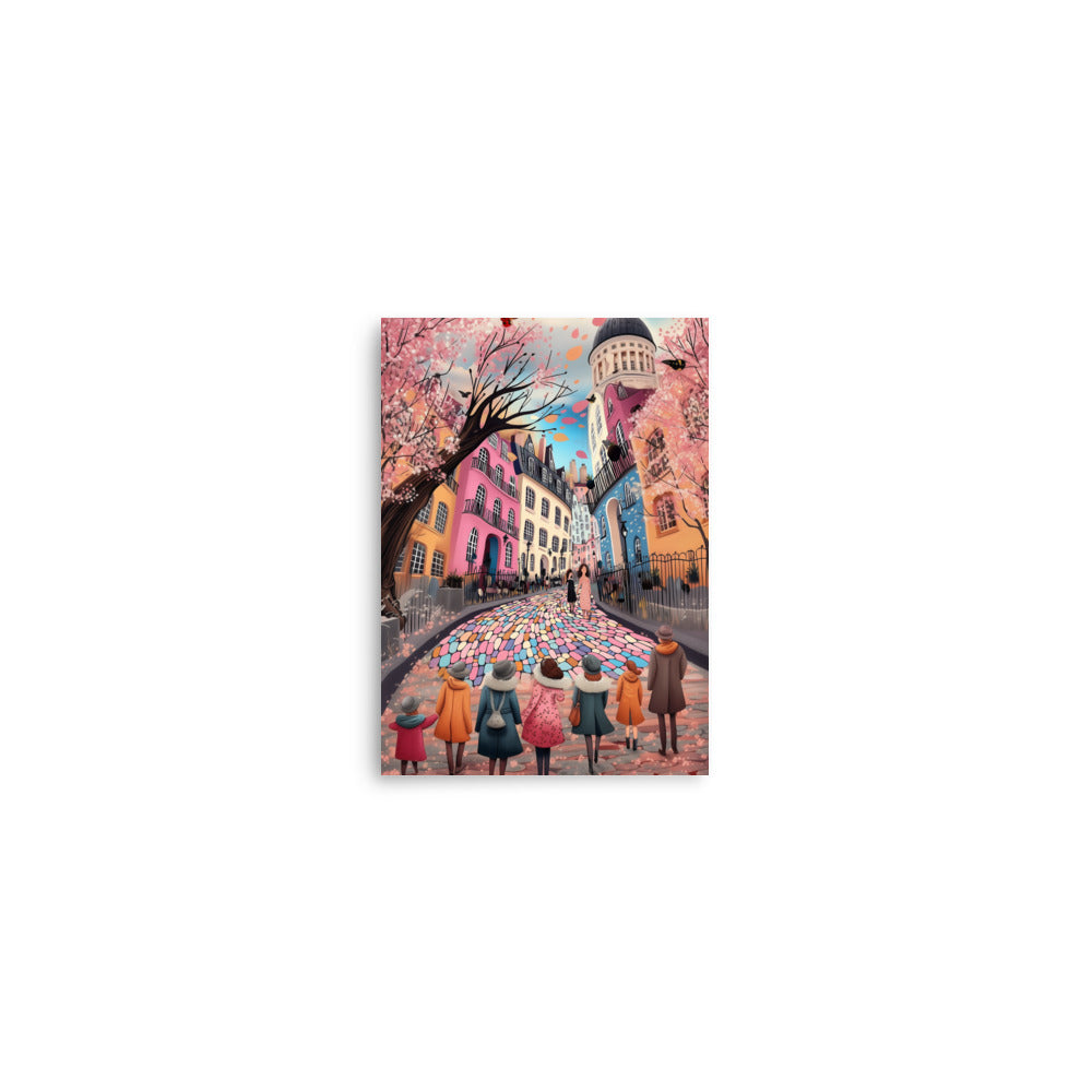 Whimsy of the Cobbled Lane Museum Quality Print Wall Art Poster