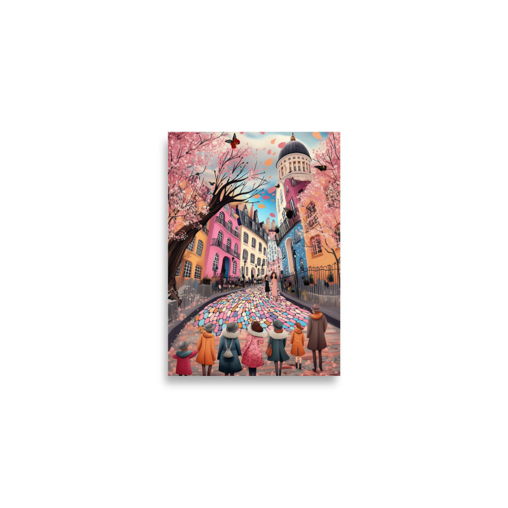 Whimsy of the Cobbled Lane Museum Quality Print Wall Art Poster