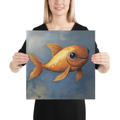 Golden Glow, The Cheerful Goldfish Poster