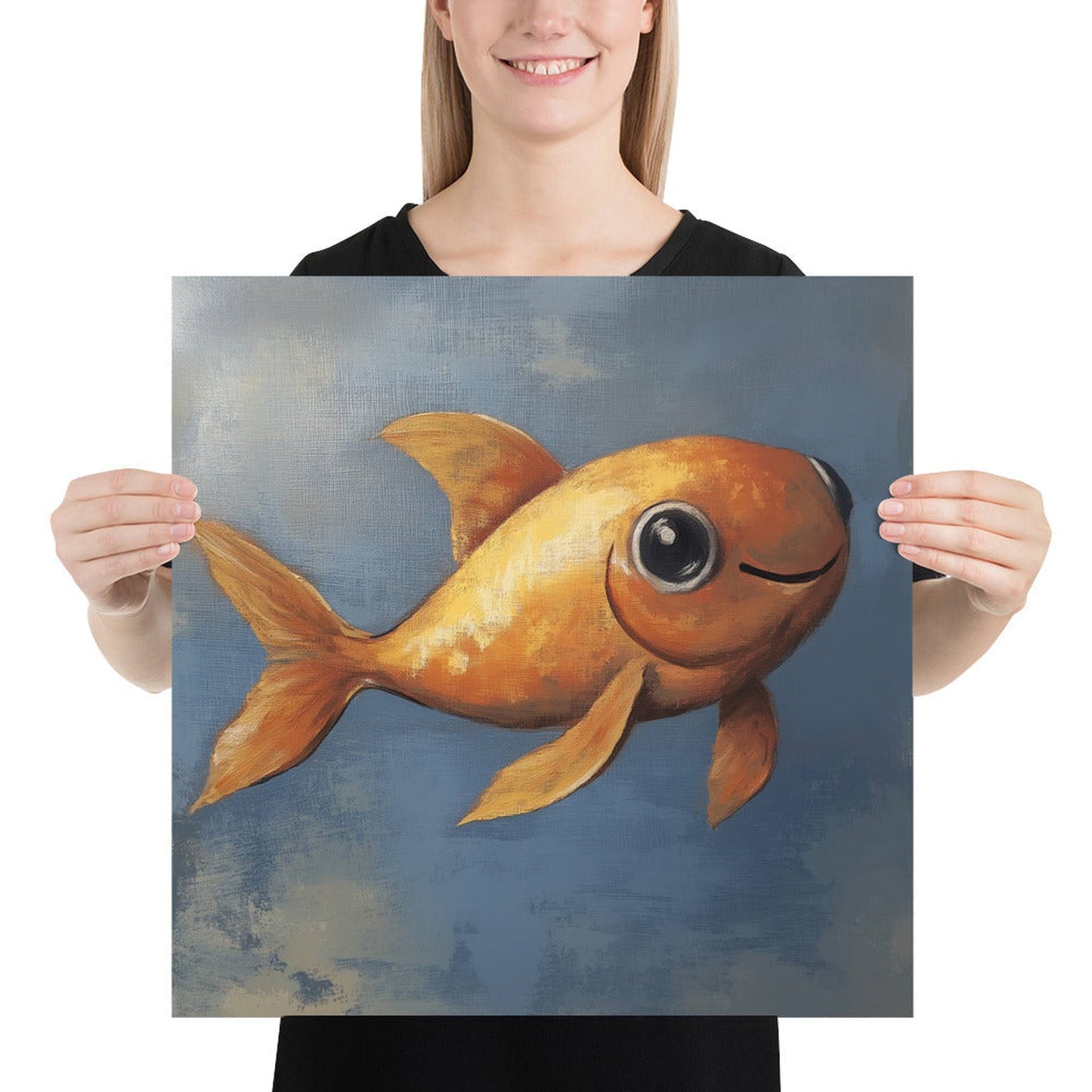 Golden Glow, The Cheerful Goldfish Poster